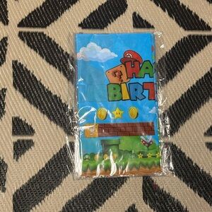 Nintendo Super Mario Birthday Banner - Blue, Green, Red